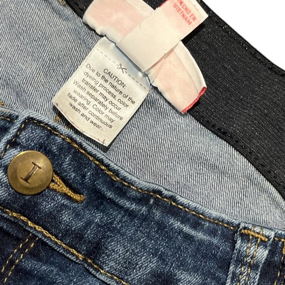 INGRID & ISABEL Isabel Maternity Jeans Sz 12 Skinny Bootcut Elastic Waist - Picture 5 of 10